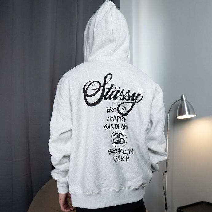 STUSSY World Tour Zip Hoodie [100% Authentic] PW