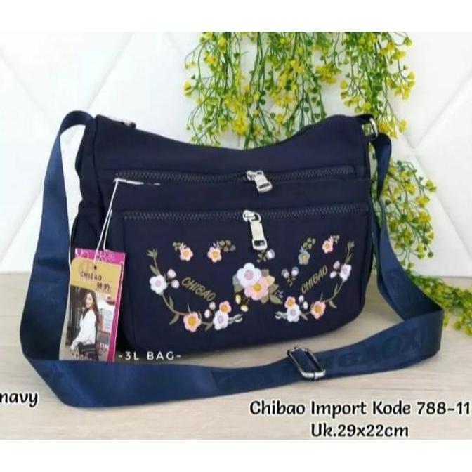 Sale Tas Selempang Wanita Chibao Import 788-11 Motif Bunga