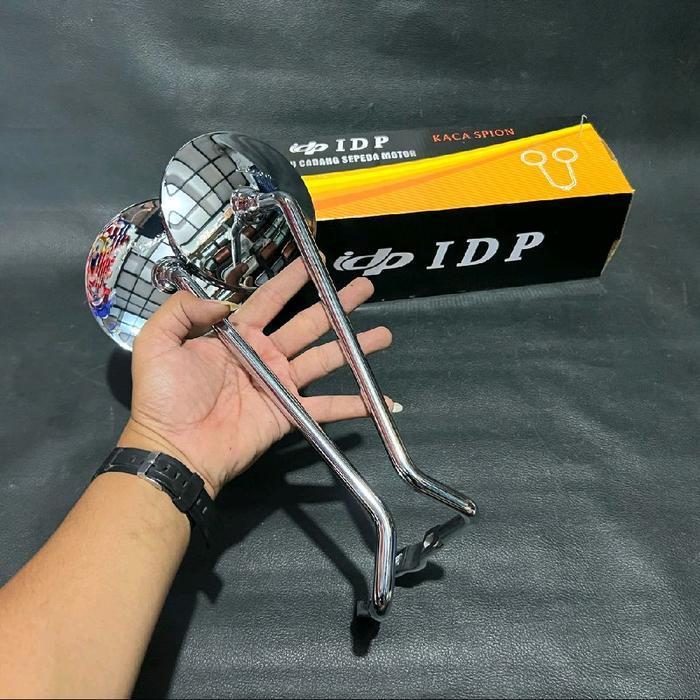 Spion Miror Bulat & Kotak Idp Chrome Vespa Super Sprint Px Excel Pts New Px Dsb.  Batang Langsung Se
