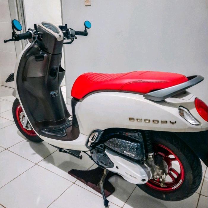 Spion Jalu Bulat Scarlet- 2186 Original Spion Bar End Spion Jalu Bulat Bar End Diameter 6Cm Motor Ve