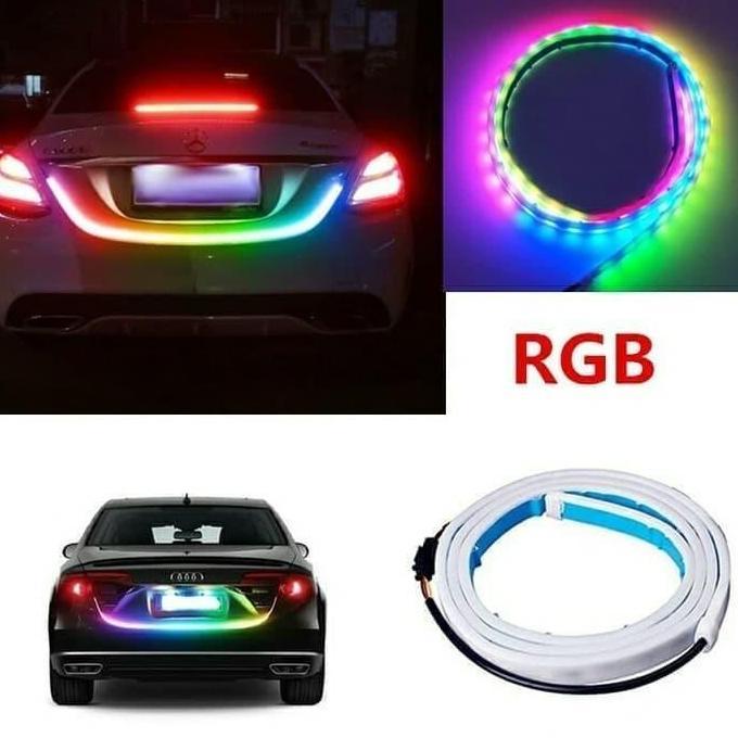 LAMPU LED Strip TAIL TRUNK RUNNING JALAN DRL RGB BAGASI BELAKANG