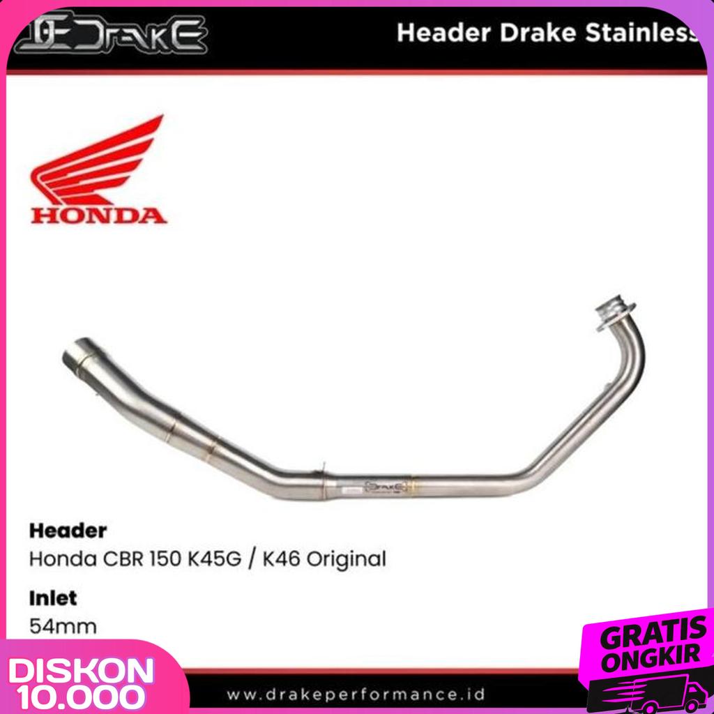 Header Drake Stainless Made By R9 Cbr 150R K45G Facelift Pnp Leovince
