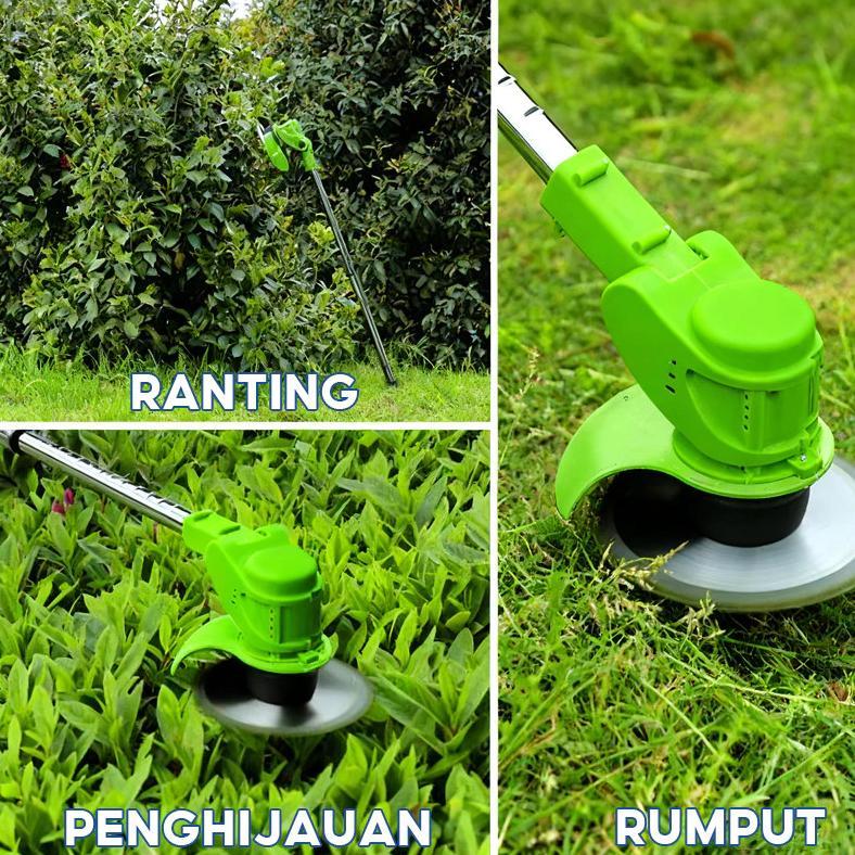 Reaim Mesin Potong Rumput Baterai 388V Mesin Pemotong Rumput Elektrik Alat Pemotong Rumput