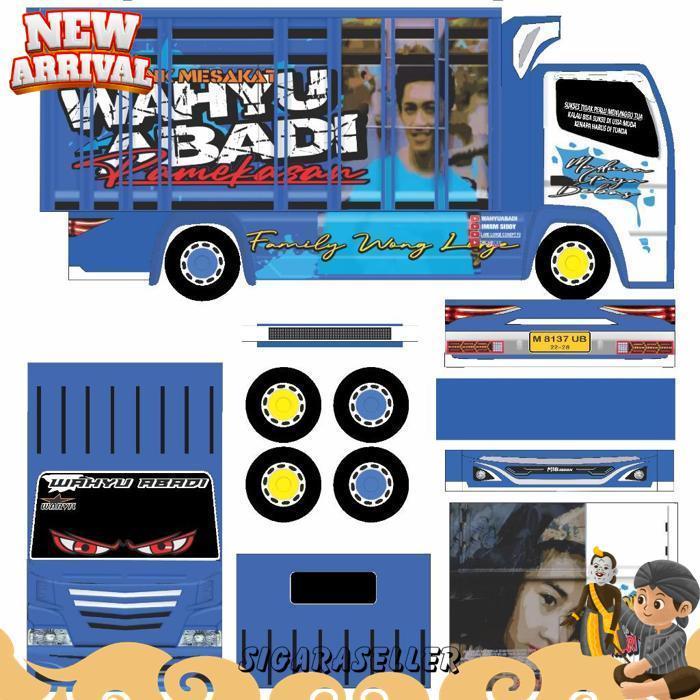 Pola Stiker Miniatur Truk Wahyu Abadi 02