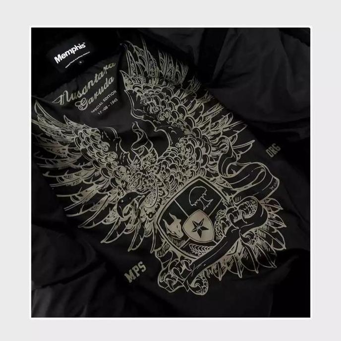 Memphisorigins - Jacket Varsity Garuda Black Terbaru (Limited Edition) HM