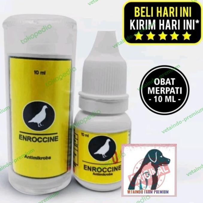 TERLARIS ENROCCINE VITAREST OBAT BURUNG MERPATI BERAK HIJAU KAPUR NGOROK SNOT gratis ongkir