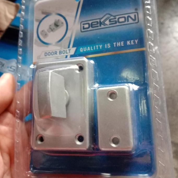 Door Bolt Dekkson Db Al805 Black Slot Hitam Grendel Pintu Kamar Mandi