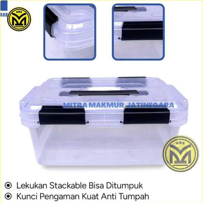 Promo Container Box Ezy Clear Kontainer Box Ezy Bening 10 Liter Box Penyimpanan Diskon