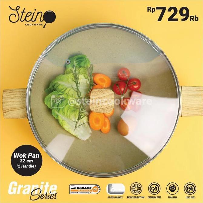 Stein Cookware Wok Pan 32 cm Granite Series