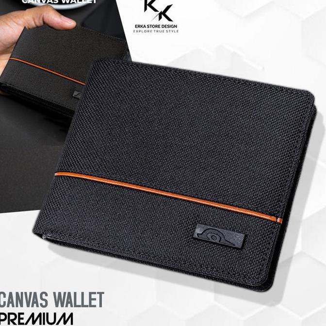 NEW DOMPET PRIA COWOK LAKI LAKI ANAK MUDA REMAJA KAIN CANVAS 2 RUANG KEREN ORI