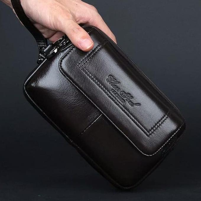 NEW HAND BAG KULIT MINI CHEER SOUL TAS HP POUCH DOMPET PRIA - CLUTCH ORI