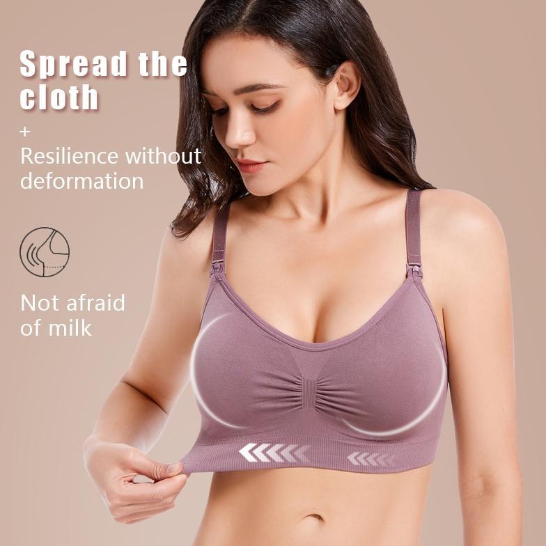 Hemat Jumbo Bra Menyusui Wanita Tanpa Kawat Nursing Bra Busa Tebal Pakaian Dalam Hamil 937