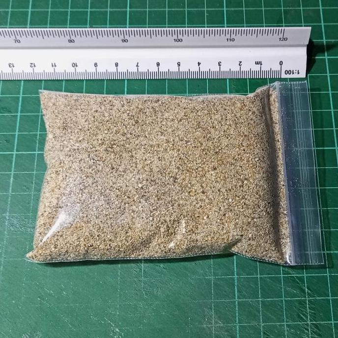 (Mainan Kertas) Pasir pantai halus kering Diorama 200gr