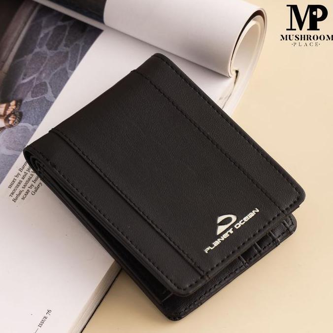 NEW DOMPET LIPAT PRIA PLANET OCEAN HITAM ORIGINAL - PO02 ORI