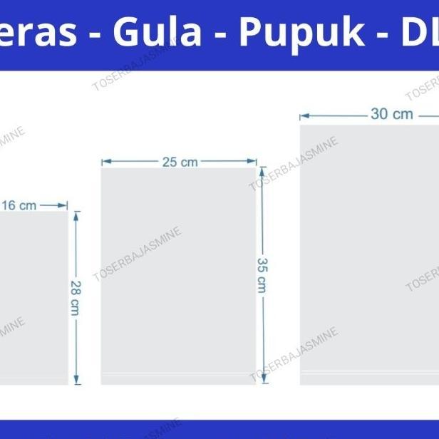 Plastik Polos Hd Ori Kemasan Beras , Gula , Pupuk  Dll 1Kg/2Kg/3Kg/5Kg (Isi 100 Lembar)