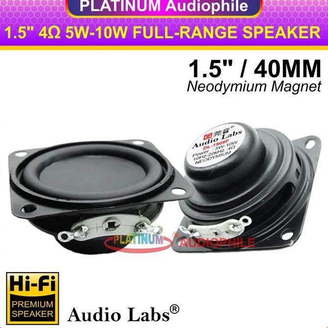 Speaker 1.5 inch Fullrange 4 ohm 5W-10W 40mm Hifi Speker Full range 1.5" Audiolabs DL-1505