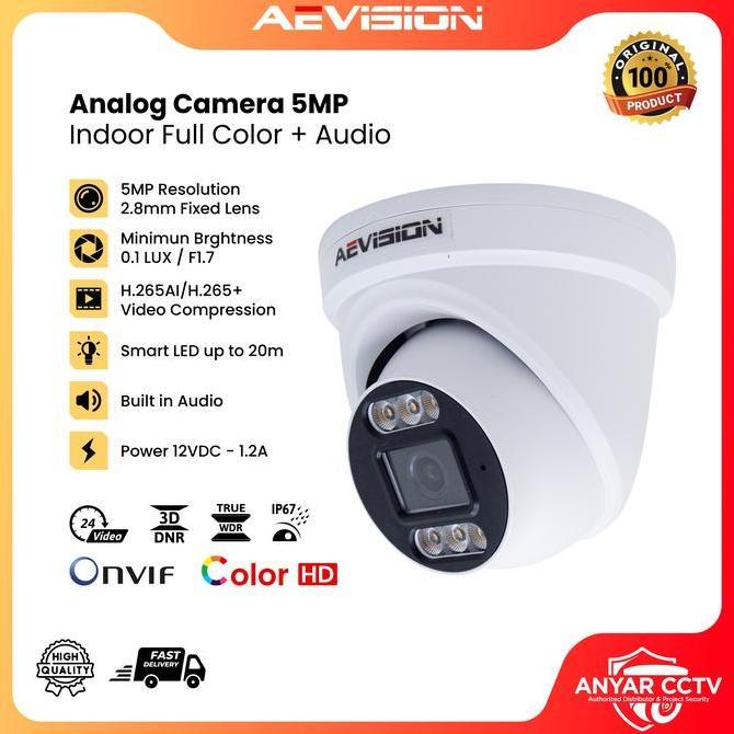CAMERA AEVISION 5MP AUDIO + COLORVU ULTRA HD (Indoor)