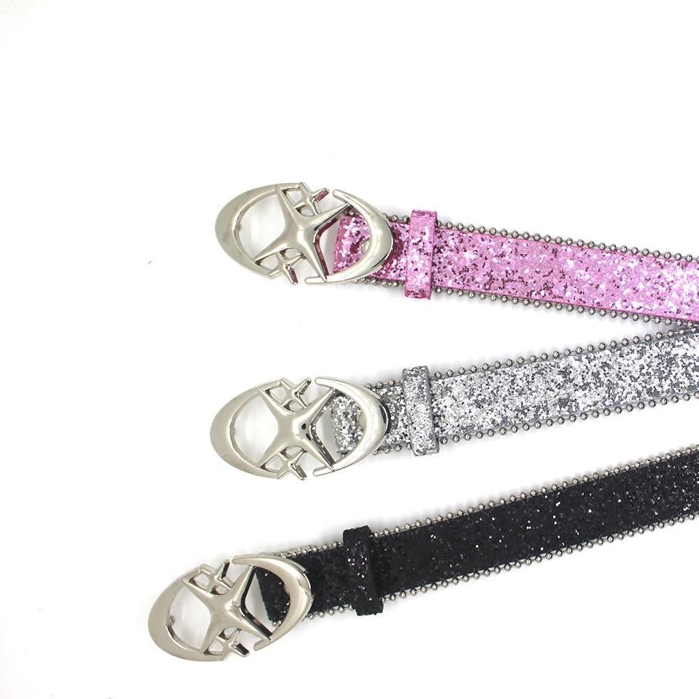 Ikat Pinggang Wanita Belt Wanita Payet Ikat Pinggang Wanita Fashion Sabuk Wanita Punk Fashion Y2K Ik