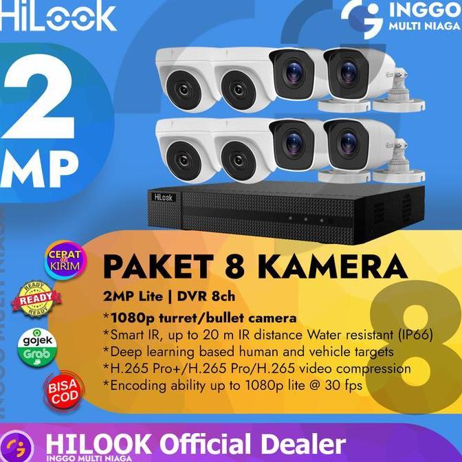 PAKET CCTV 8 KAMERA 2MP HILOOK MURAH HDD 1TB