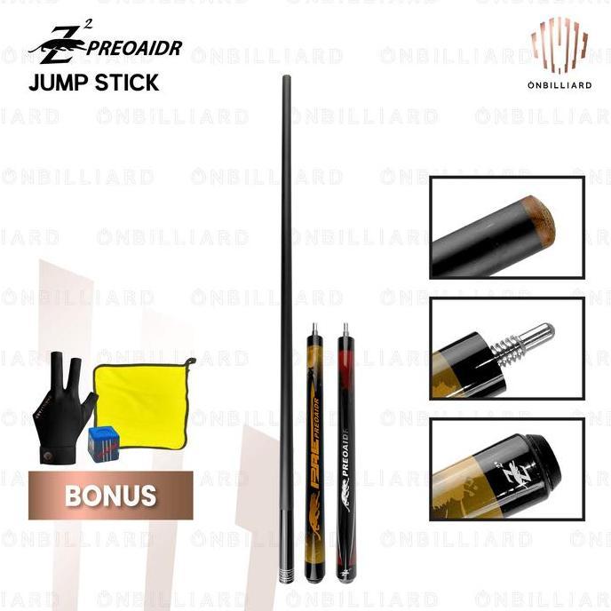PREOAIDR JUMP Cue Stick Jump Carbon Stik Billiard