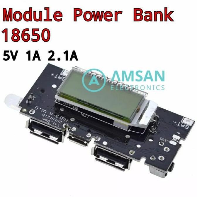 Dual USB 18650 Battery Charger PCB Power Bank Module 5V 1A 2.1A