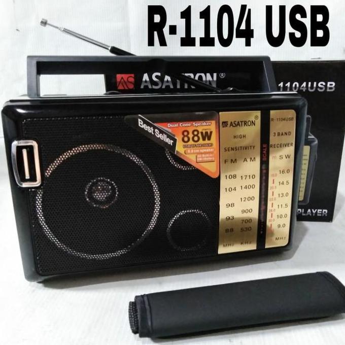 ASATRON R1104 USB RADIO PORTABLE