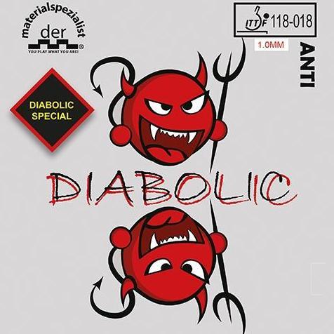 KARET BAT TENIS MEJA PINGPONG DER MATERIALSPEZIALIST DIABOLIC SPECIAL ANTI SPIN ORIGINAL ORIGINAL DA