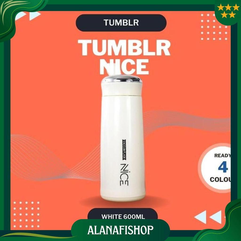 BOTOL AIR MINUM NICE bahan Kaca 600 ml Warna Bermacam Bisa COD MAP Teratas