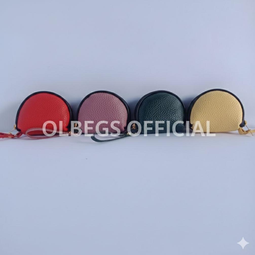 RECOMMENDED DOMPET KOIN MINI WANITA PAPIRUT MOTIV  KULIT JERUK SIMPEL MINIMALIS RESLETING MEWAH LUCU