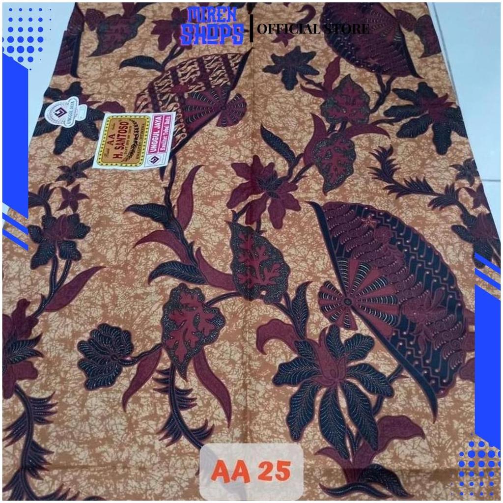 Kain Batik H Santoso AA Unggul Jaya | Batik Sogan Motif Sidomulyo Parang Kusumo Mukti GBM Promo