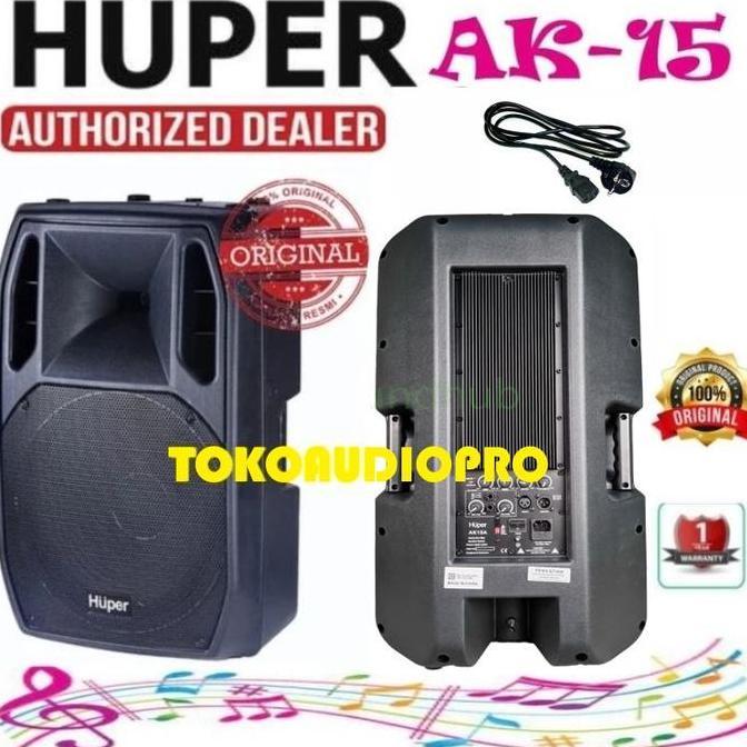 TERLARIS HUPER AK15 SPEAKER AKTIF ORINAL HUPER AK-15A AK-15