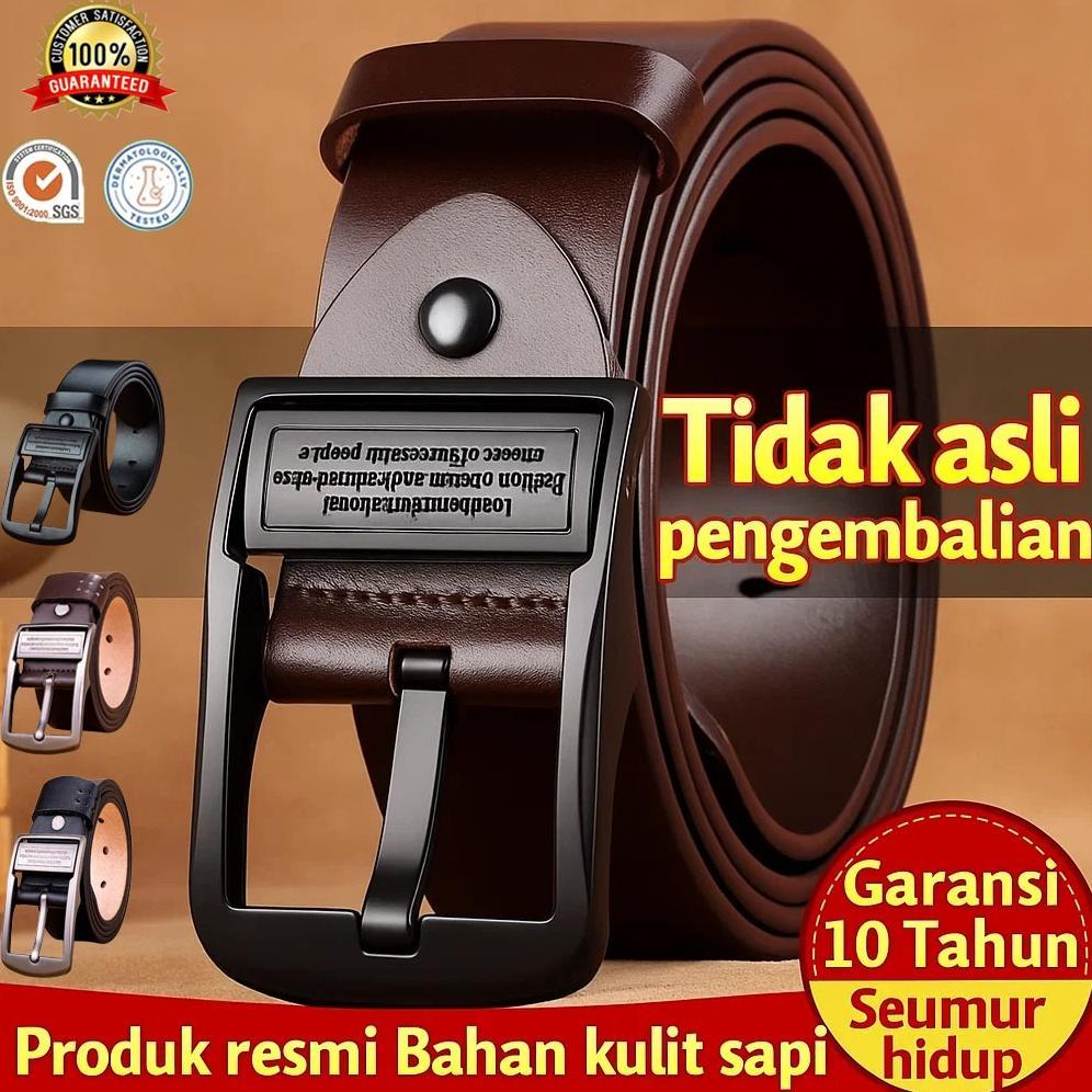 WAJIB PUNYA [TALI KULIT 100% ASLI] SABUK PRIA/IKAT PINGGANG PRIA/SABUK KULIT PRIA/SABUK PINGGANG PRI