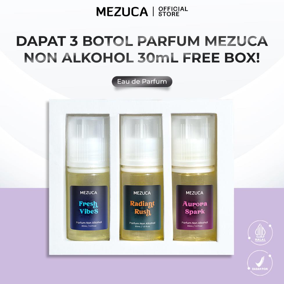 Dapat 3 Parfum Mezuca Non Alkohol Series 30Ml Botol Tetes Free Box Eau De Perfume Wangi Awet Unisex