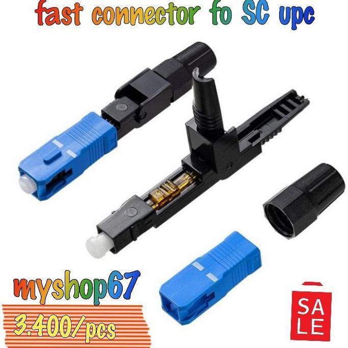 AONI Fast Connector SC UPC biru fastcon fastcon FFTH Fast Konektor 10 pcs
