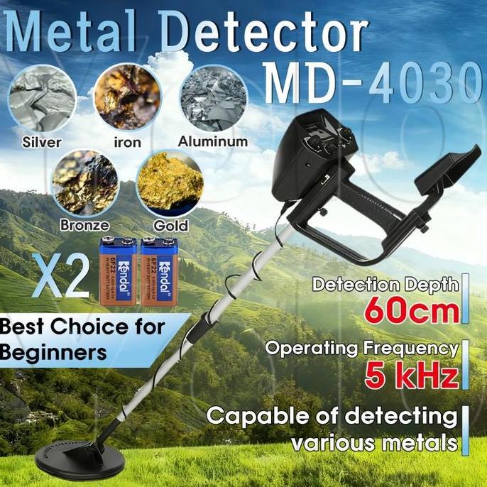 DUDLEY Logam Koin Mettal Detektor Md4030 Dalam Tanah Detektor Logam Alat Penambang Emas Metal Detect