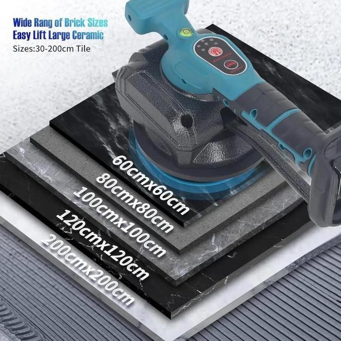 DUDLEY Alat Perata Keramik Lantai Granit 100kg Mesin Ubin Ubin Keramik Cordless Tile Perata Baterai 