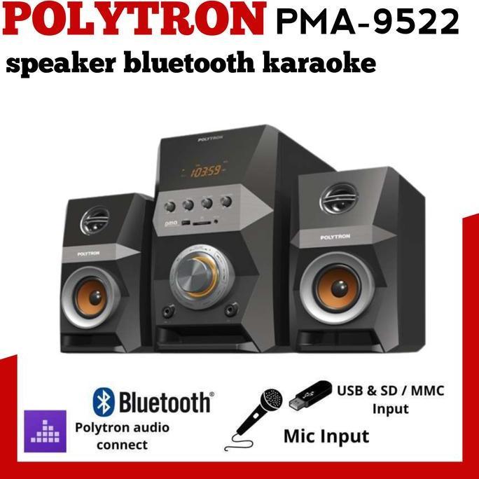 TERLARIS SPEAKER BLUETOOTH POLYTRON PMA 9522 SPEAKER AKTIF POLYTRON/KARAOKE