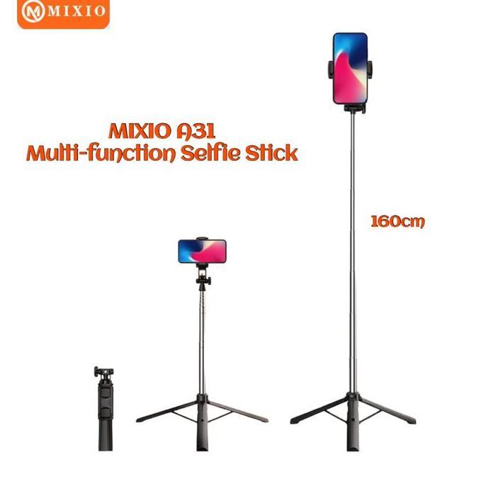 MIXIO A31 160CM Tongsis Bluetooth Selfie Stick Tripod