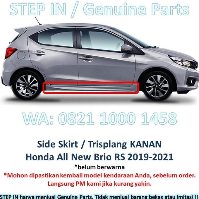 Promo Cover Trisplang Satuan Side Skirt Honda BRIO 2019 Baru Genuine RS Diskon
