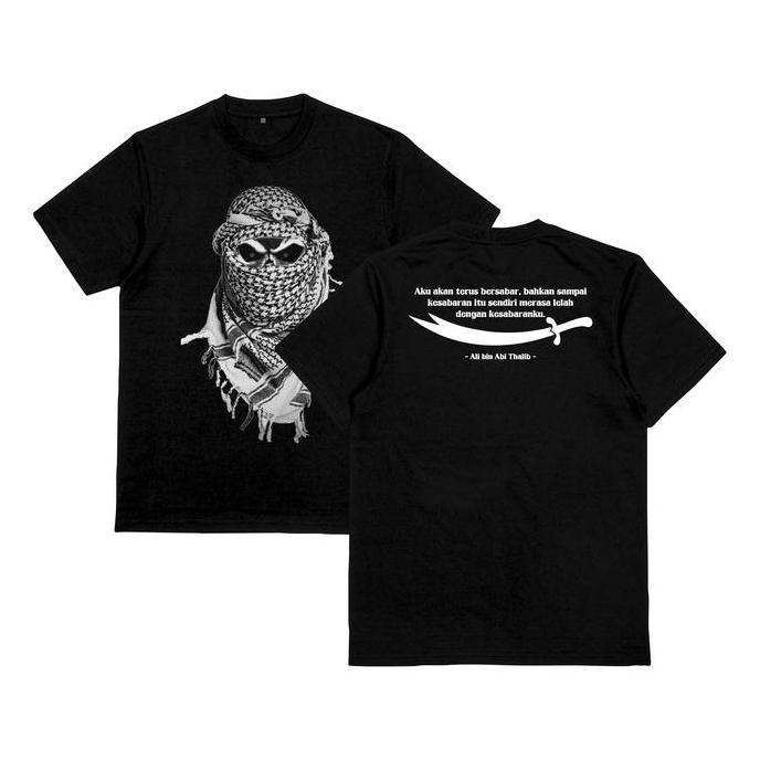 Faminuyi - T-SHIRT KAOS JIHAD QUOTES ALI BIN ABI THALIB DESAIN SIMPEL KEKINIAN DISTRO SABLON COMBED 