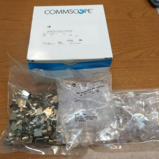 TERLARIS ORINAL AMP KONEKTOR RJ45 CAT6 @100PCS / CONNECTOR AMP RJ 45 CAT 6