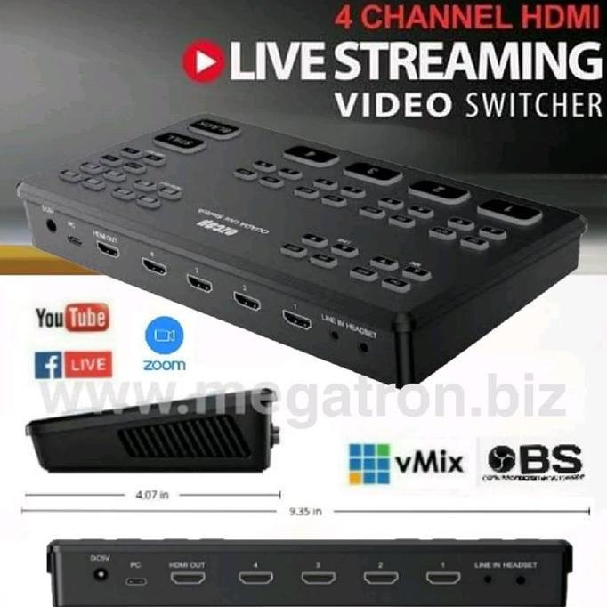 4-channel Video Mixer + Capture for Streaming