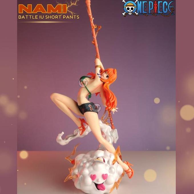 Aderizkyy77 - Statue Action Figure One Piece Nami Battle Thunder IU & C2 Studio Design Recast