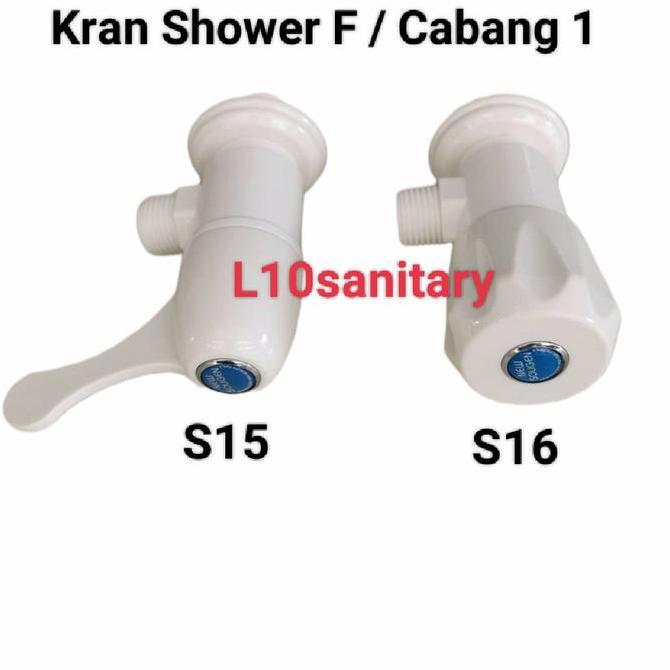 Newbit- Stop Kran Shower Pvc Plastik /Kran Cabang 1 Toilet Wc Closet Soligen