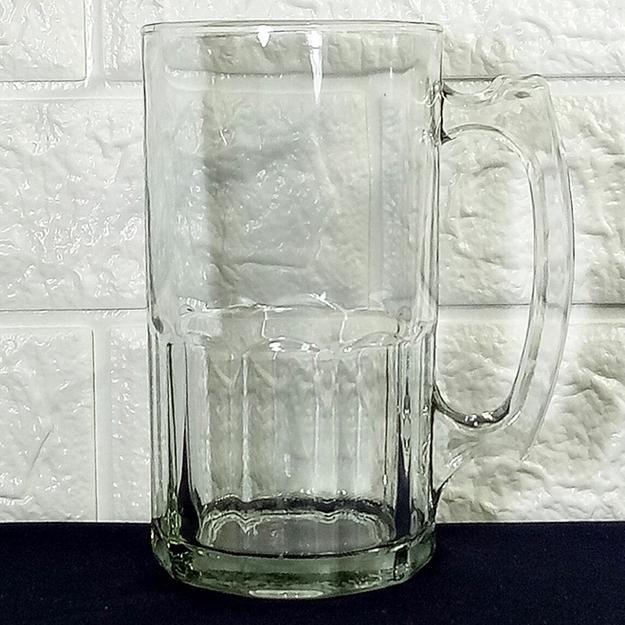 Gelas Gagang Besar Mug 700 Ml / Gelas Jumbo/Gelas Kaca Jumbo Tinggi Gendut Gelas Beer Trend
