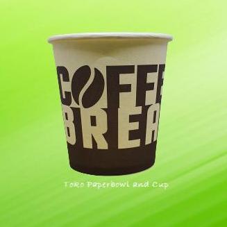 Pass- Paper Hot Cup 9 Oz 210 Ml Isi 1000 Pcs Motif Coffee
