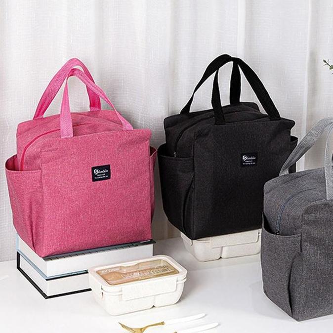 Pass- Ggt Tas Bekal Makanan Jumbo Anti Air Lunch Bag Tahan Panas Tas Bento