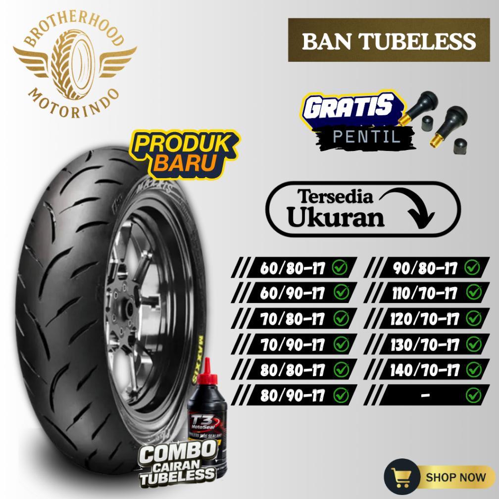 BAN MAXXIS VICTRA S98-ST  TUBELESS  ( 60/80-17 / 60/90-17 70/80-16 70/90-17 80/90-17 / 90/80-17 / 11