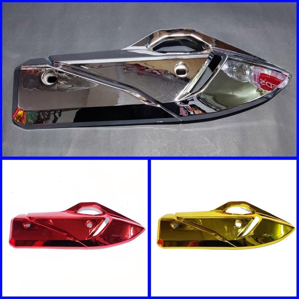 Tutup knalpot Vario 160 PCX 160 cover knalpot Vario 160 PCX 160 Chrome