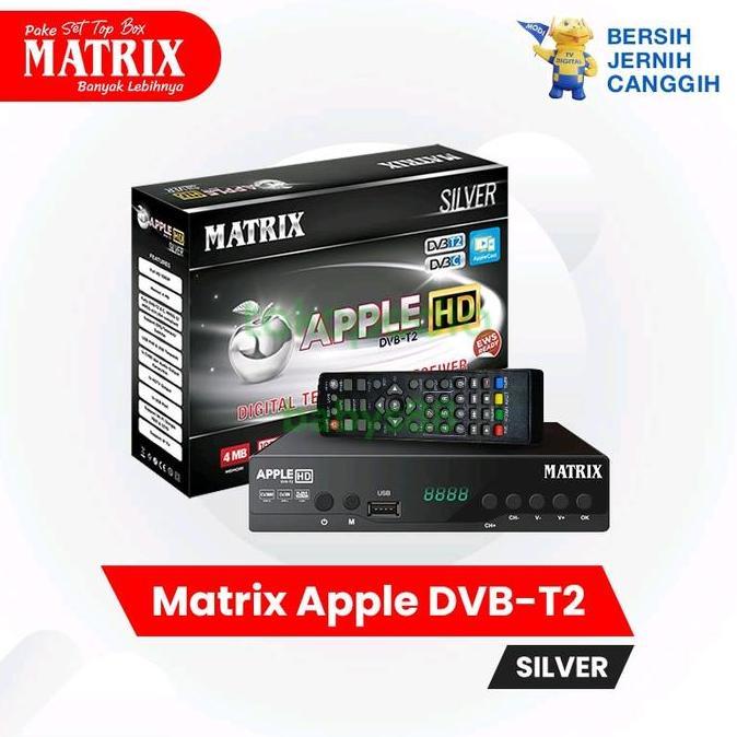 SET TOP BOX TV DIGITAL - SET TOP BOX DVB-T2 MATRIX APPLE SILVER